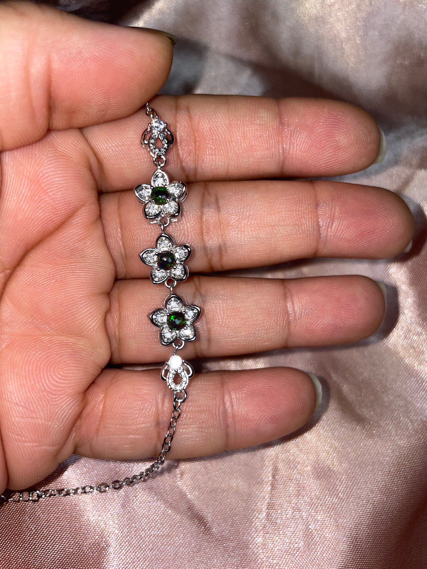Black opal bracelet