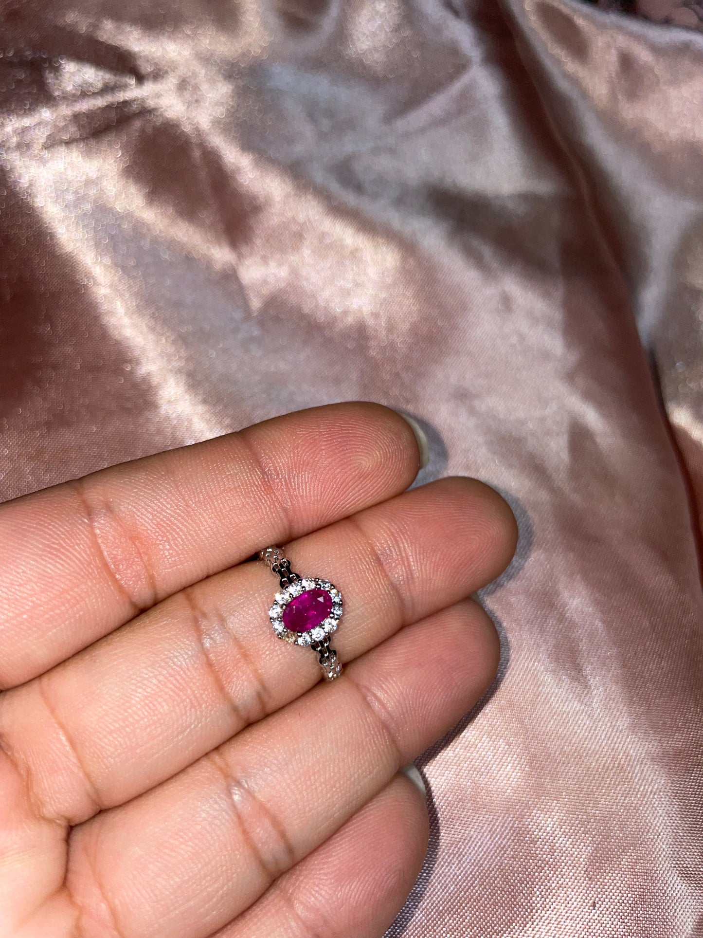 Pink Ruby ring