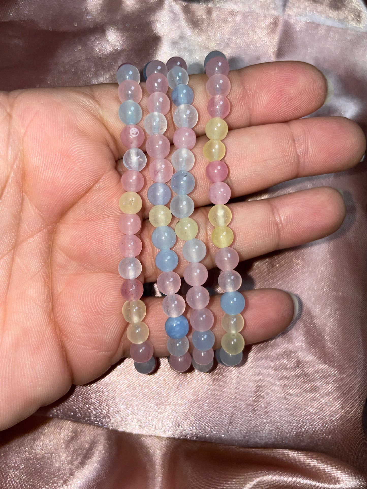 Morganite bracelet