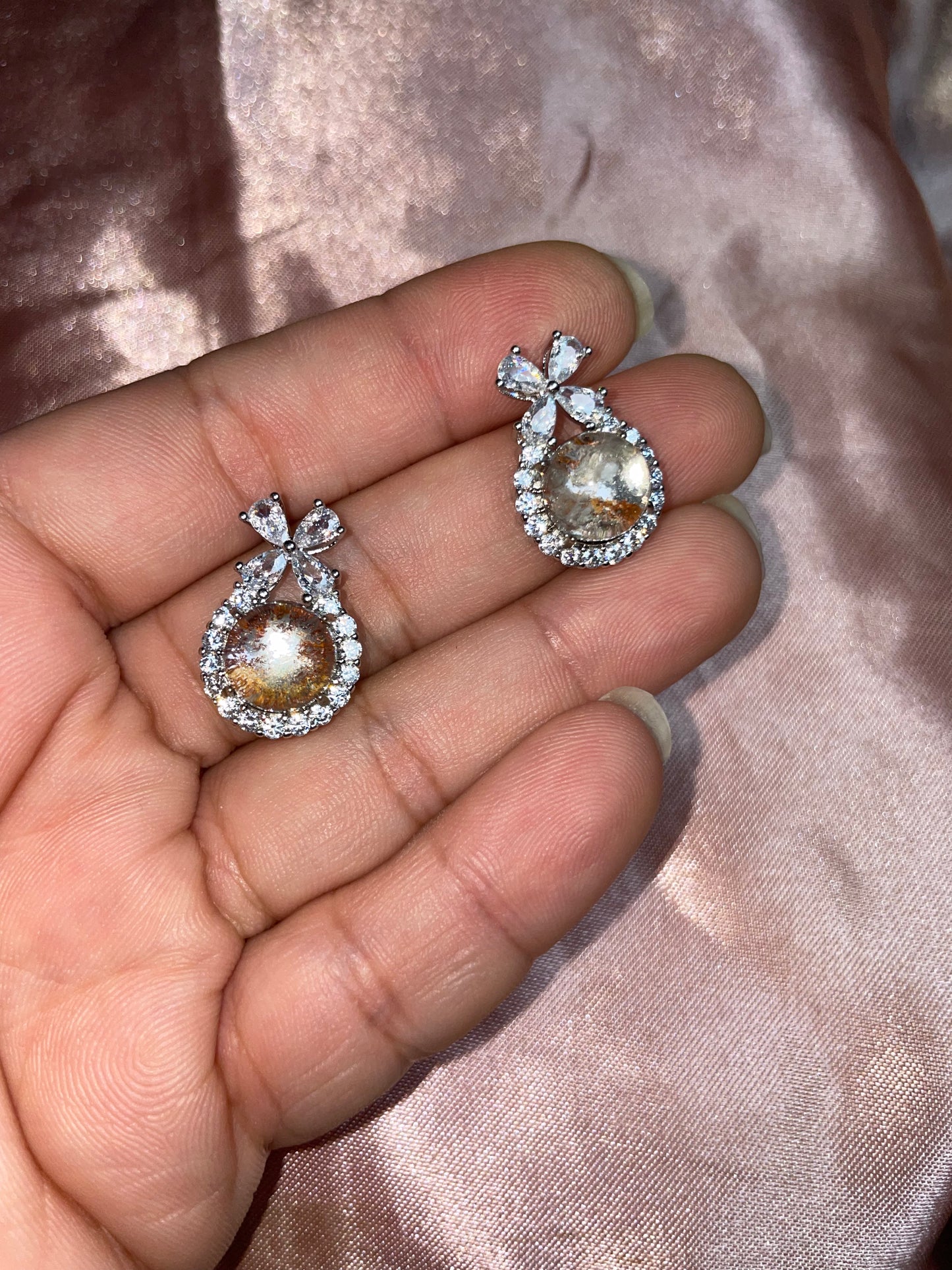 Garden quartz pendants