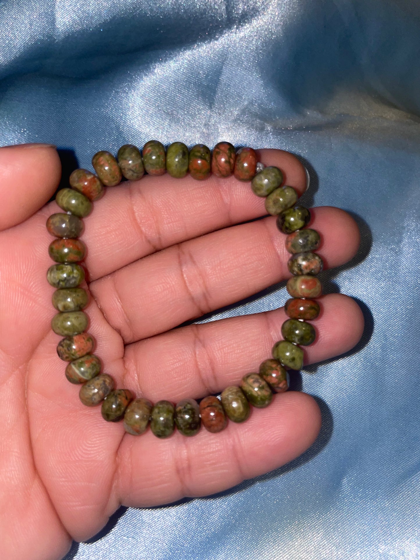 Unakite bracelet
