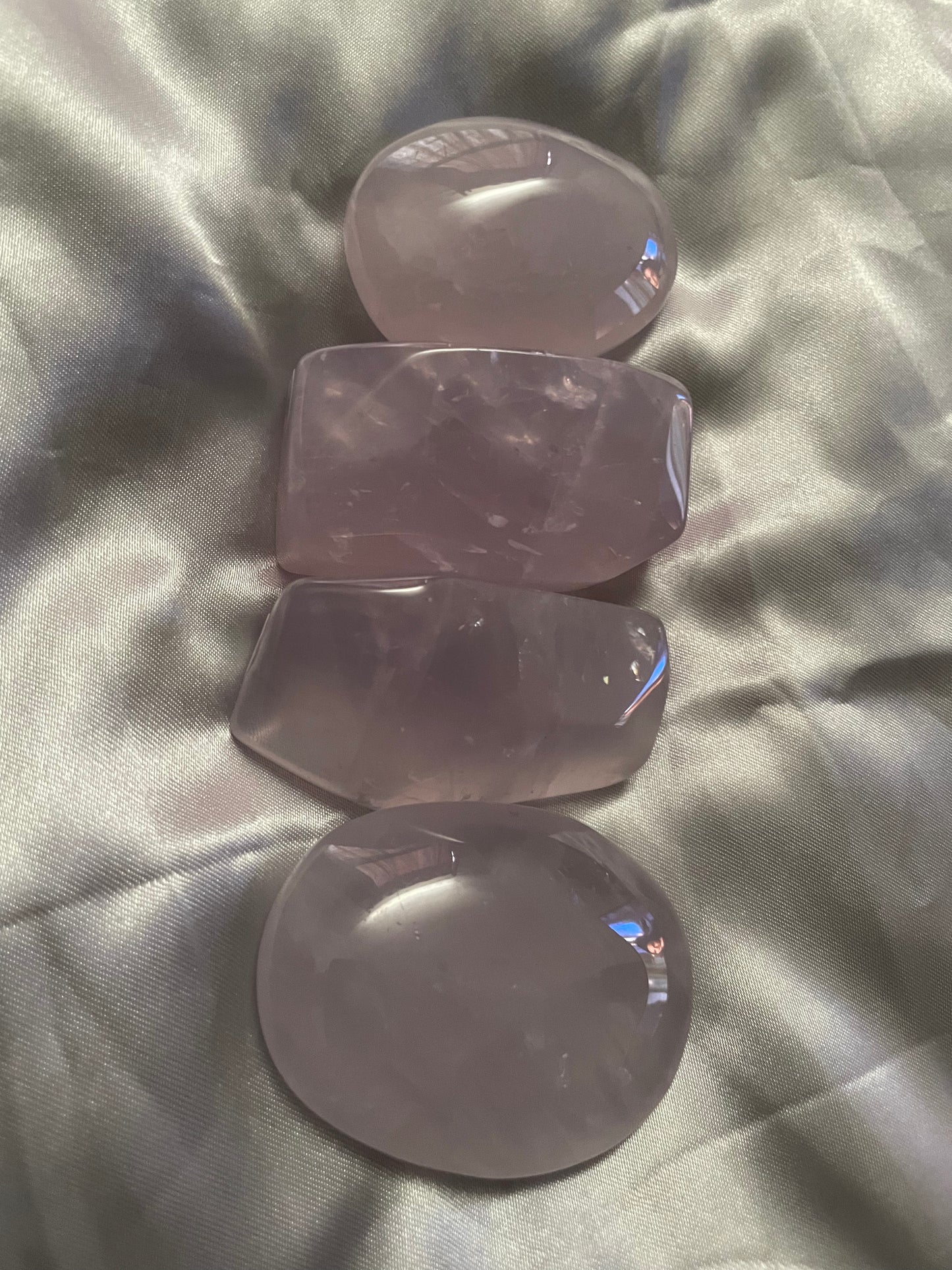 Periwinkle Quartz free forms and palsm