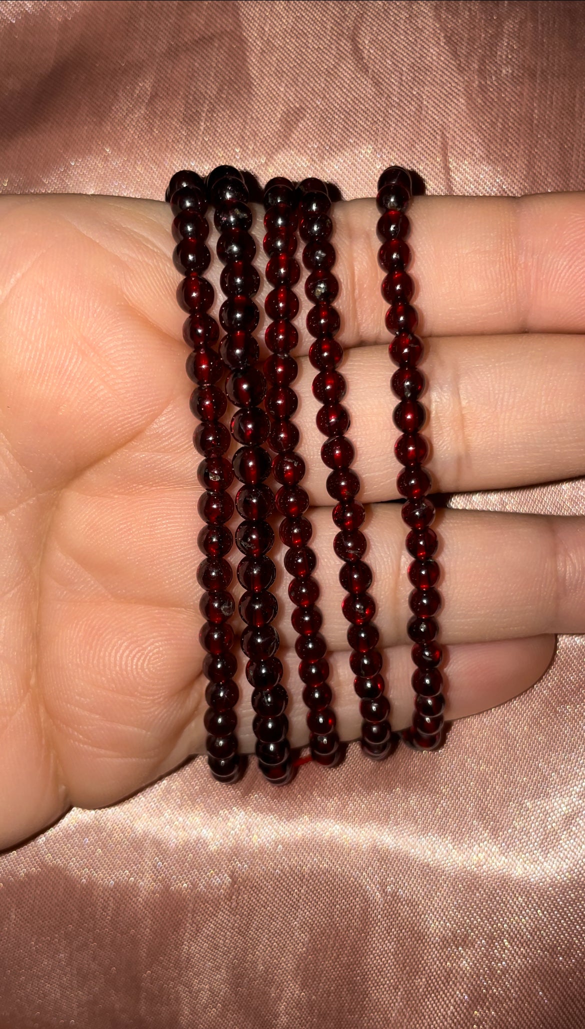 Garnet bracelets