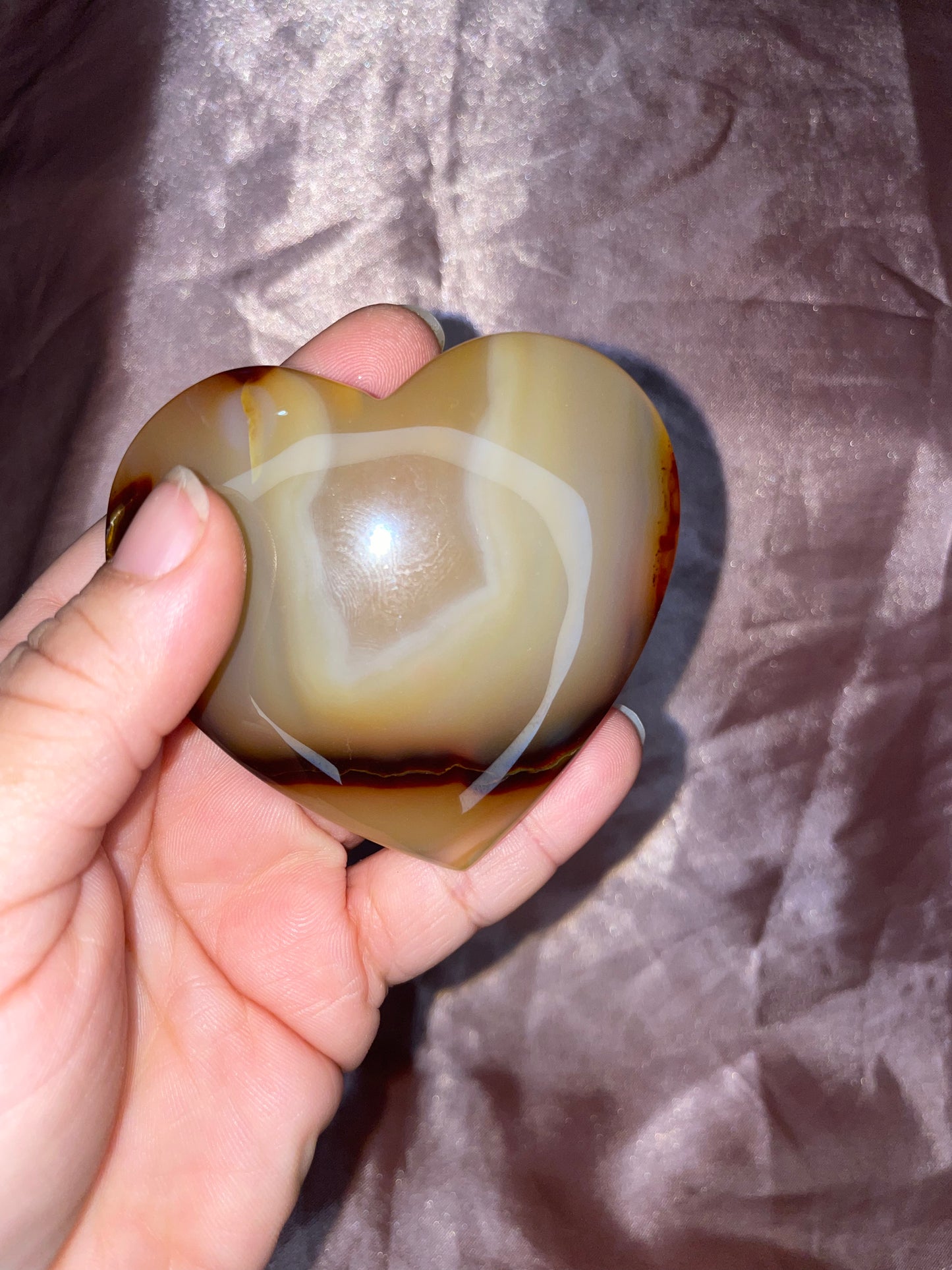 Druzy Carnelian Heart