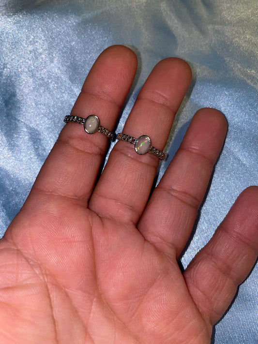 Opal rings