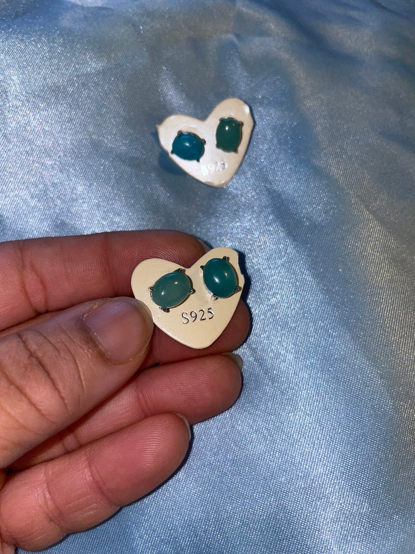 Amazonite 925 silver earrings