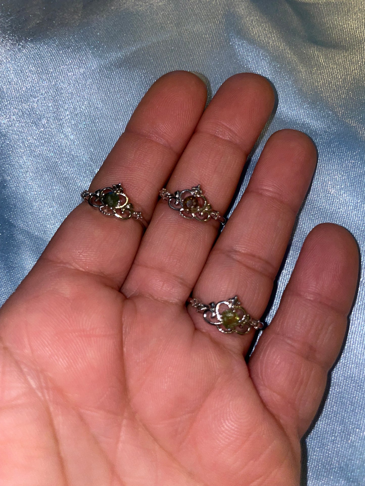 Tourmaline rings