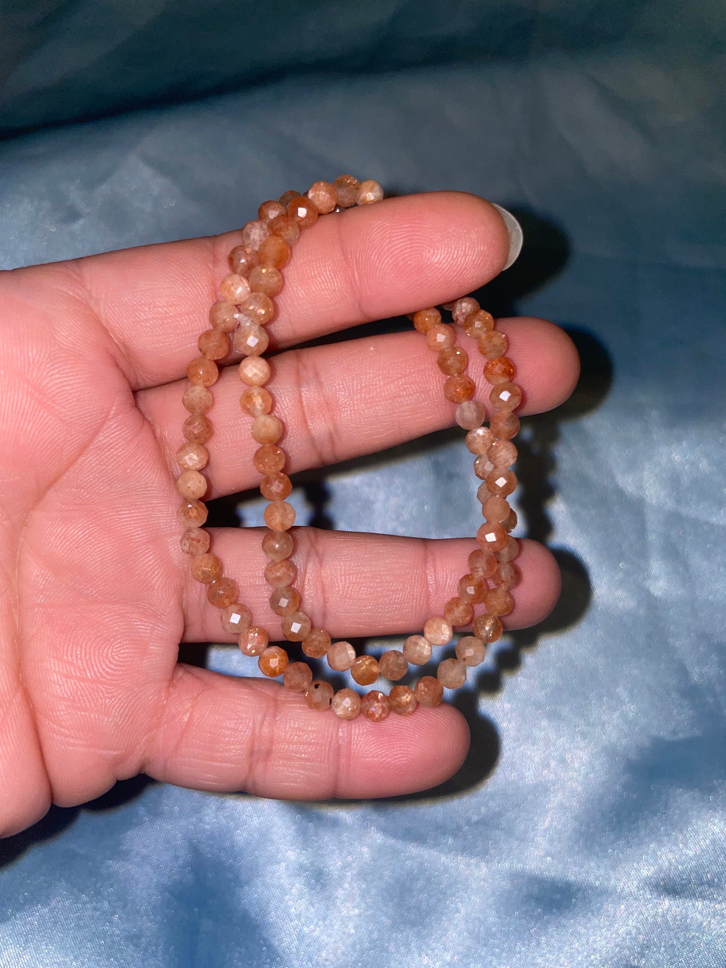 Gorgeous sunstone faceted bracelets