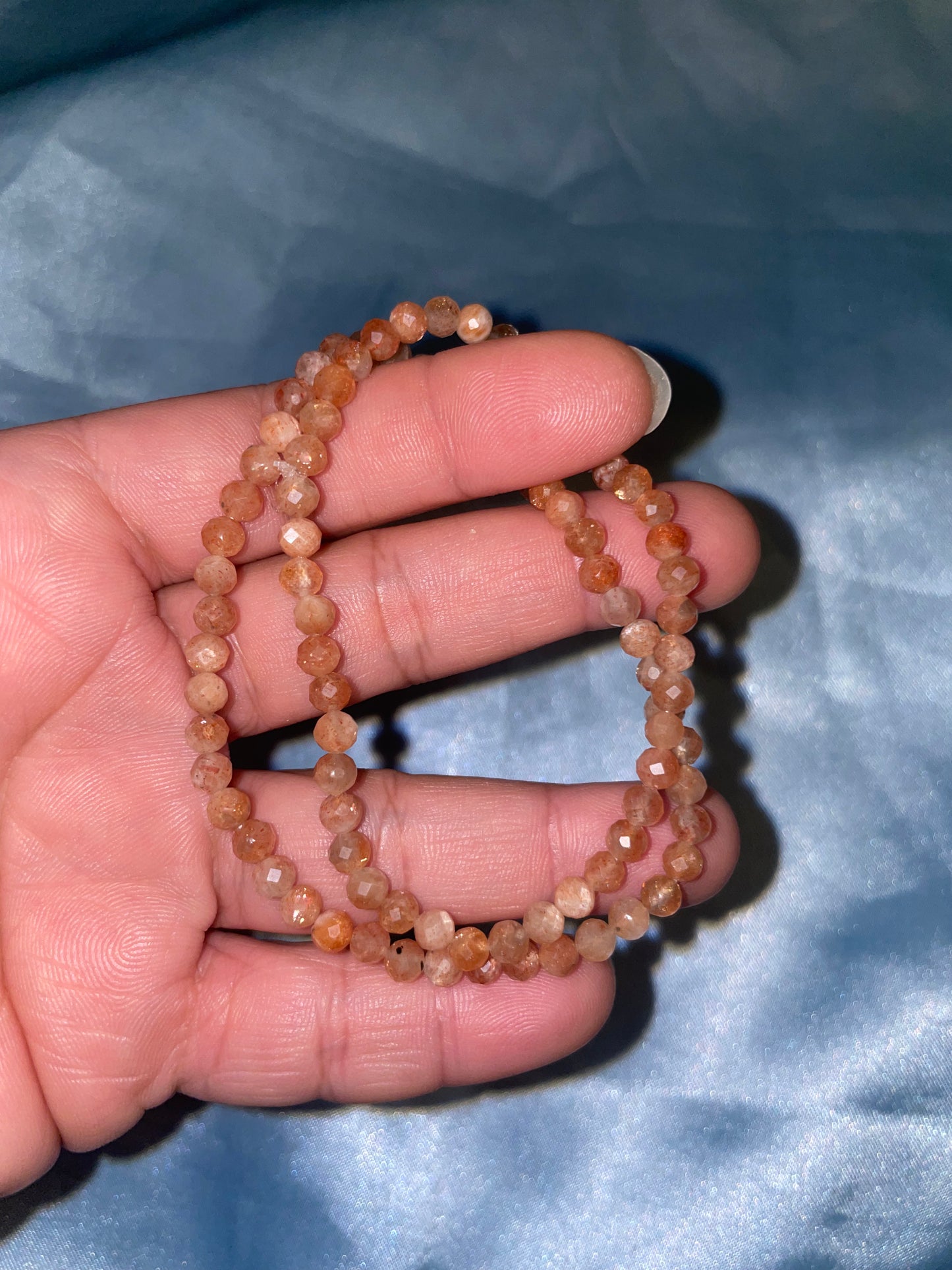Gorgeous sunstone faceted bracelets