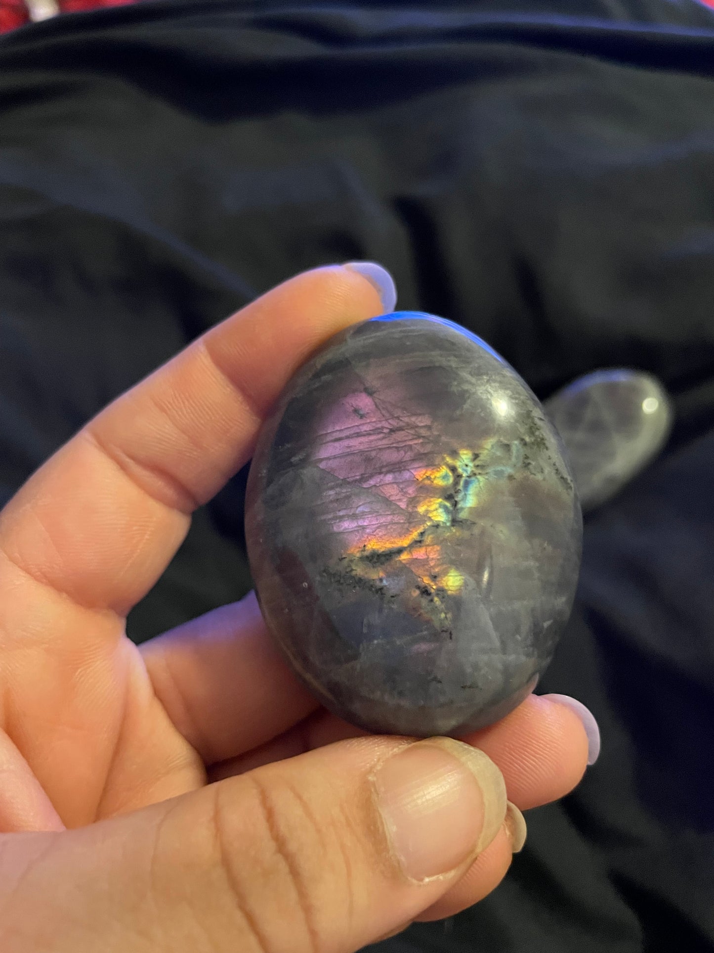 Labradorite palm stones