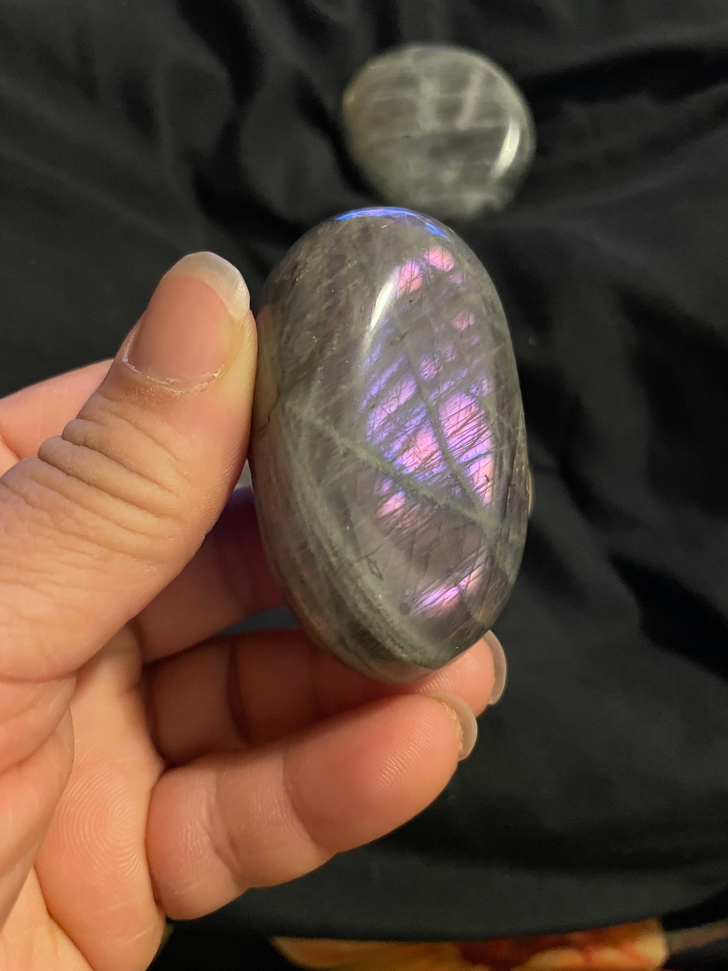 Labradorite palm stones