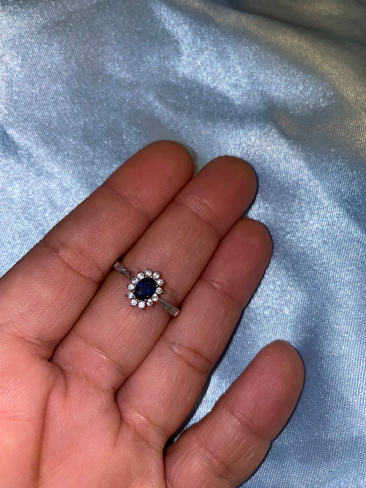 Saphire 925 silver rings