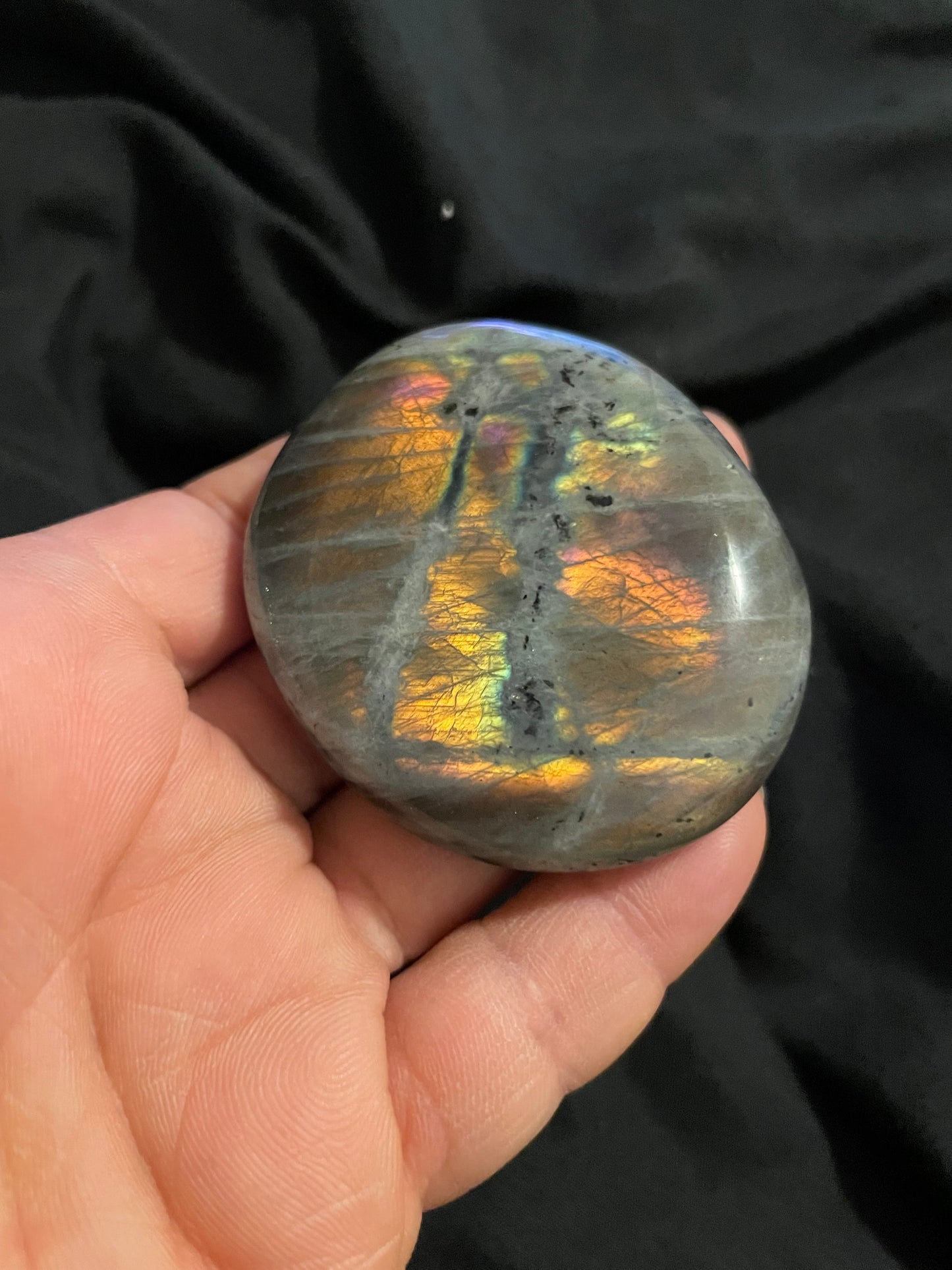 Labradorite palm stones