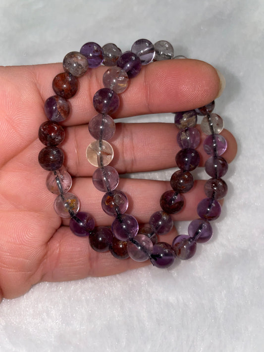 Amethyst & garden quartz inclusions