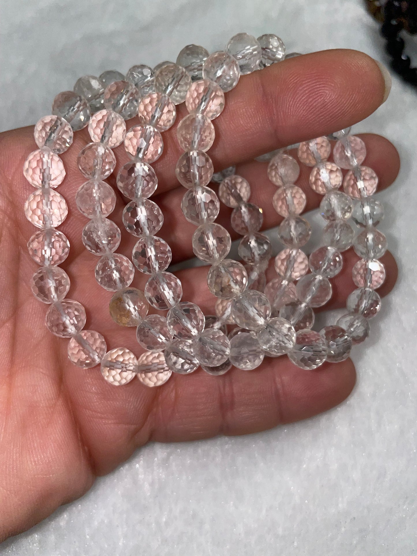 Faceted crystal Bracelets (various materials)