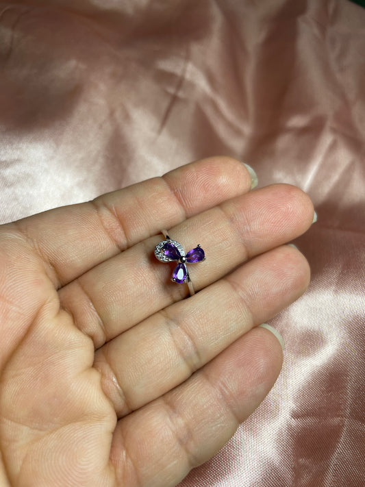 Amethyst ribbon 🎀 ring