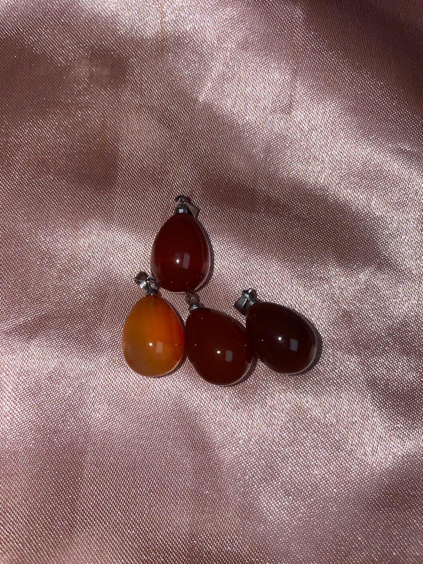 Carnelian pendants