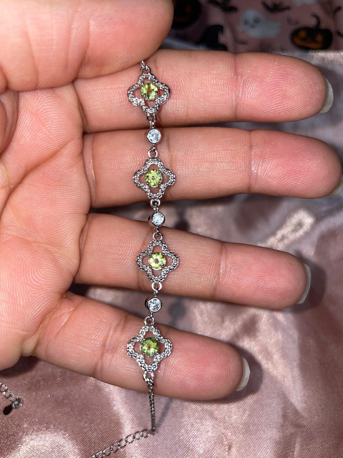 Peridot bracelet
