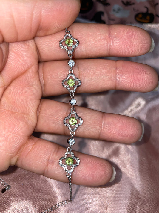 Peridot bracelet