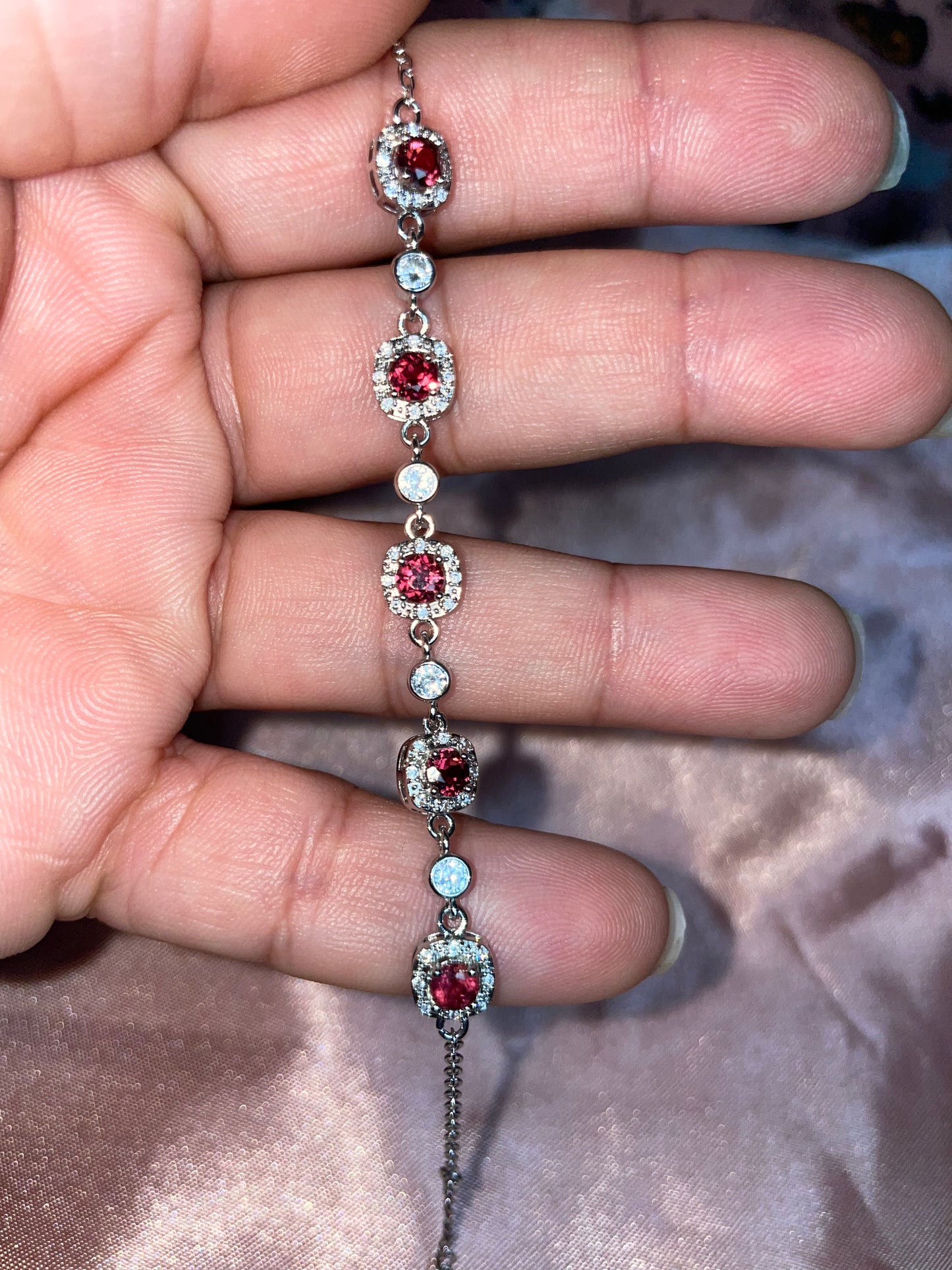 Red garnet bracelet