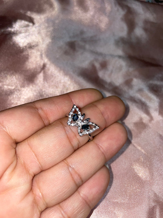 Blue Sapphire butterfly ring 🦋