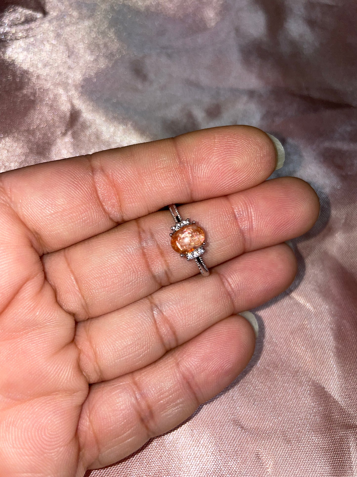 Sunstone ring