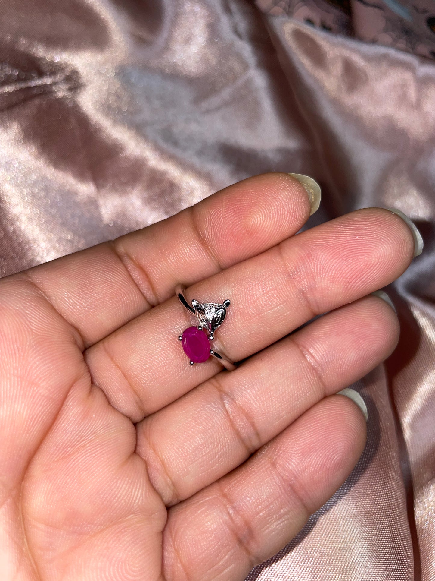 Pink Ruby ring