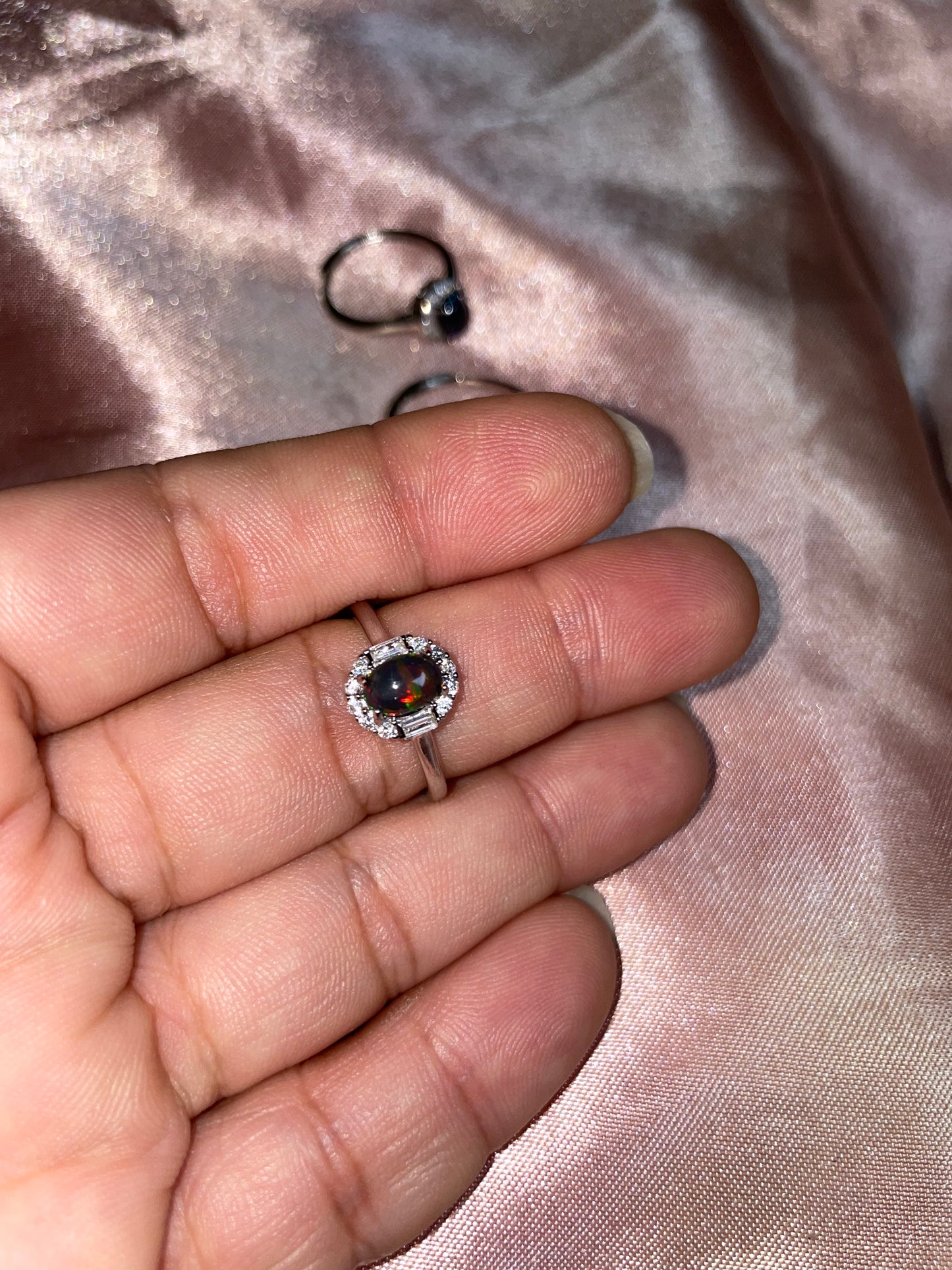 Black Opal rings