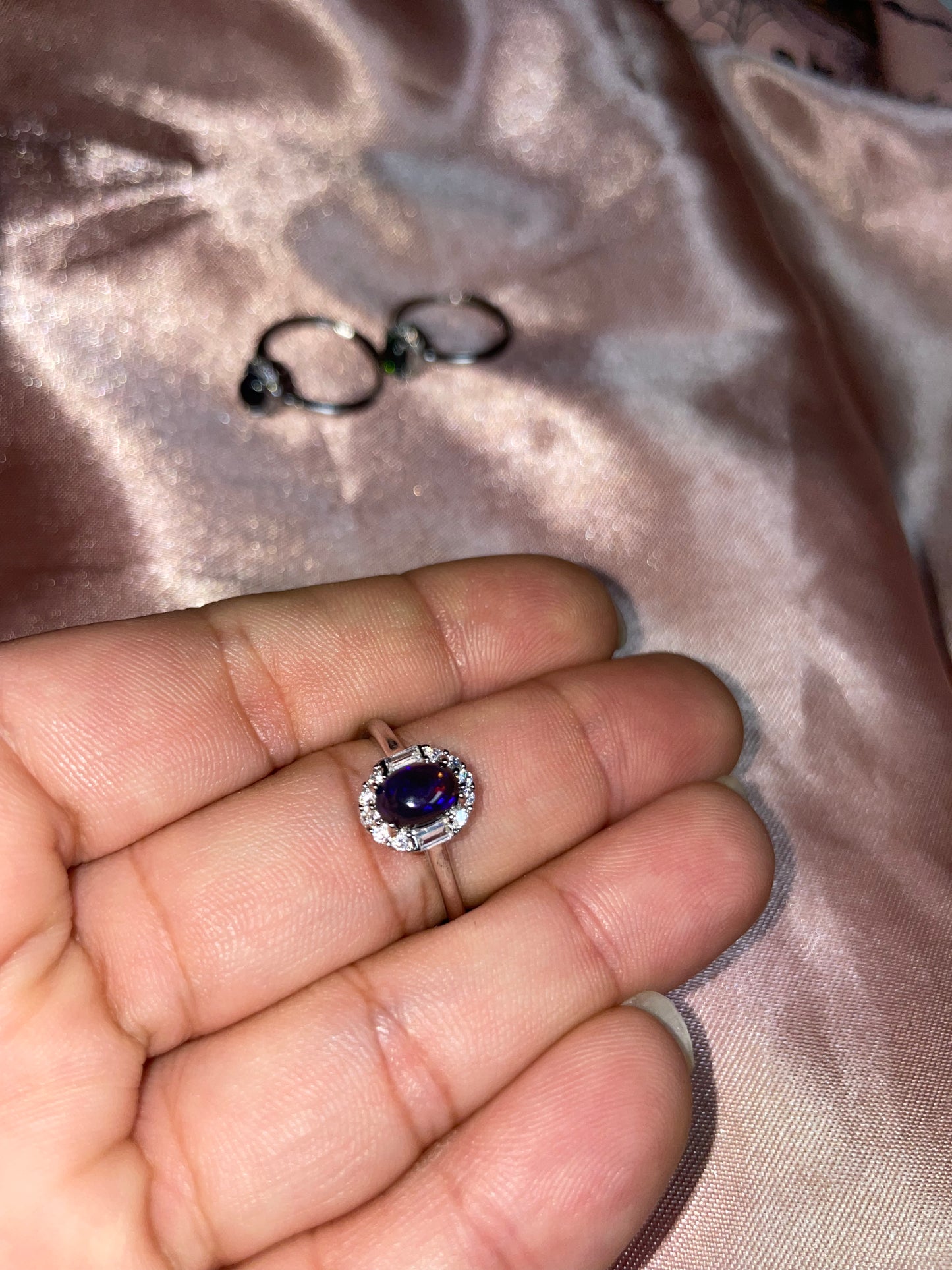 Black Opal rings