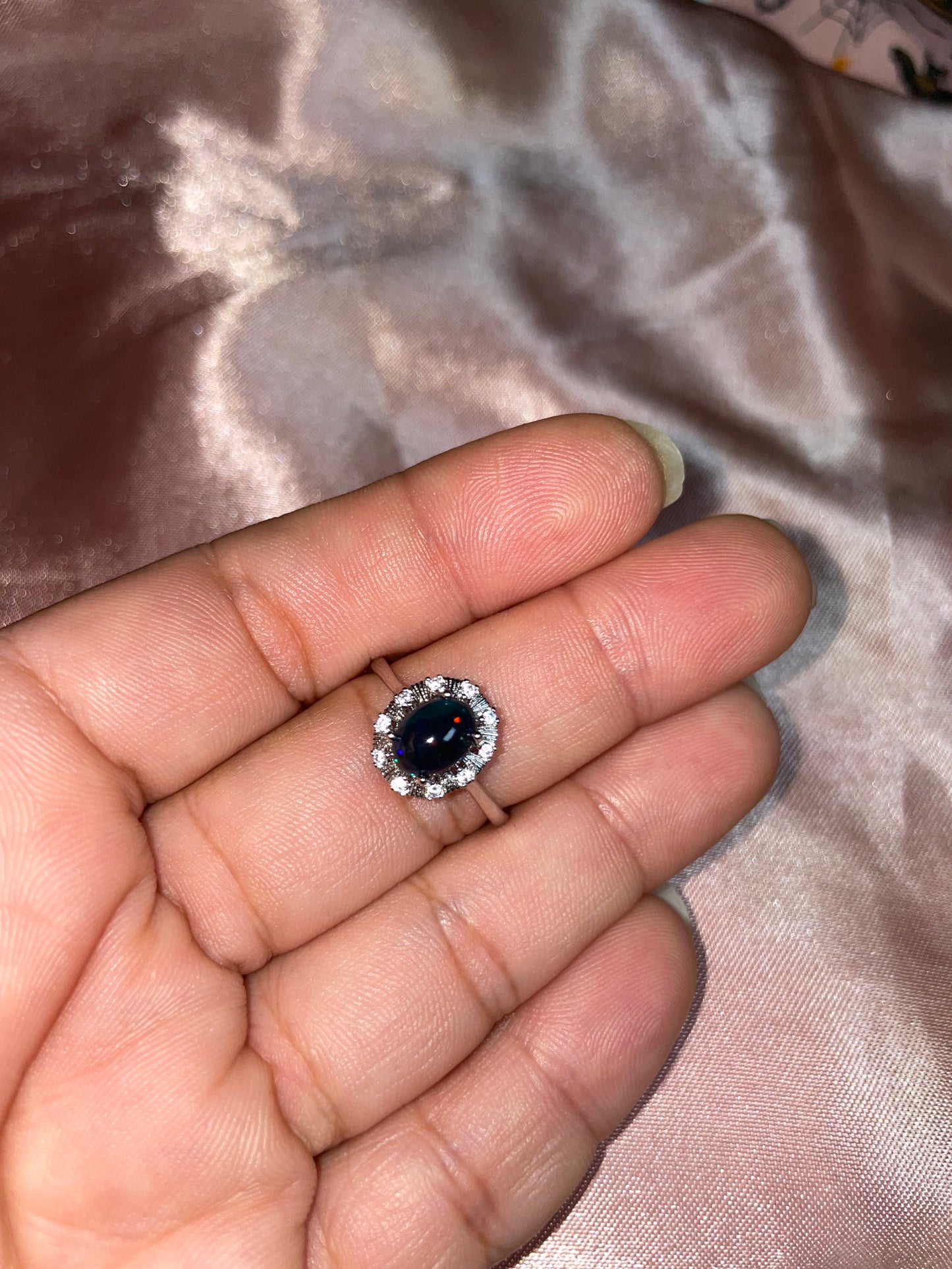 Black Opal ring
