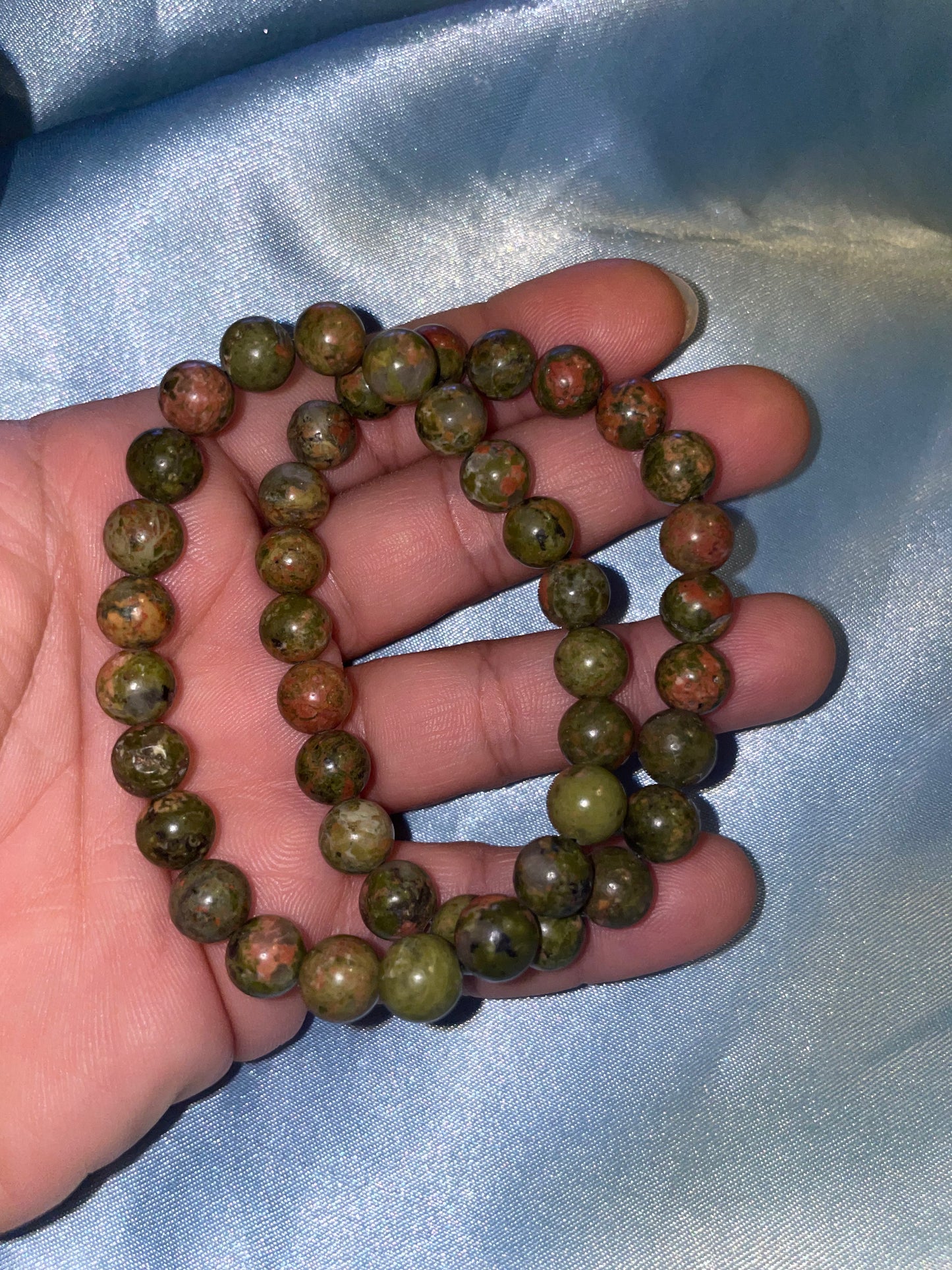 Unakite bracelet