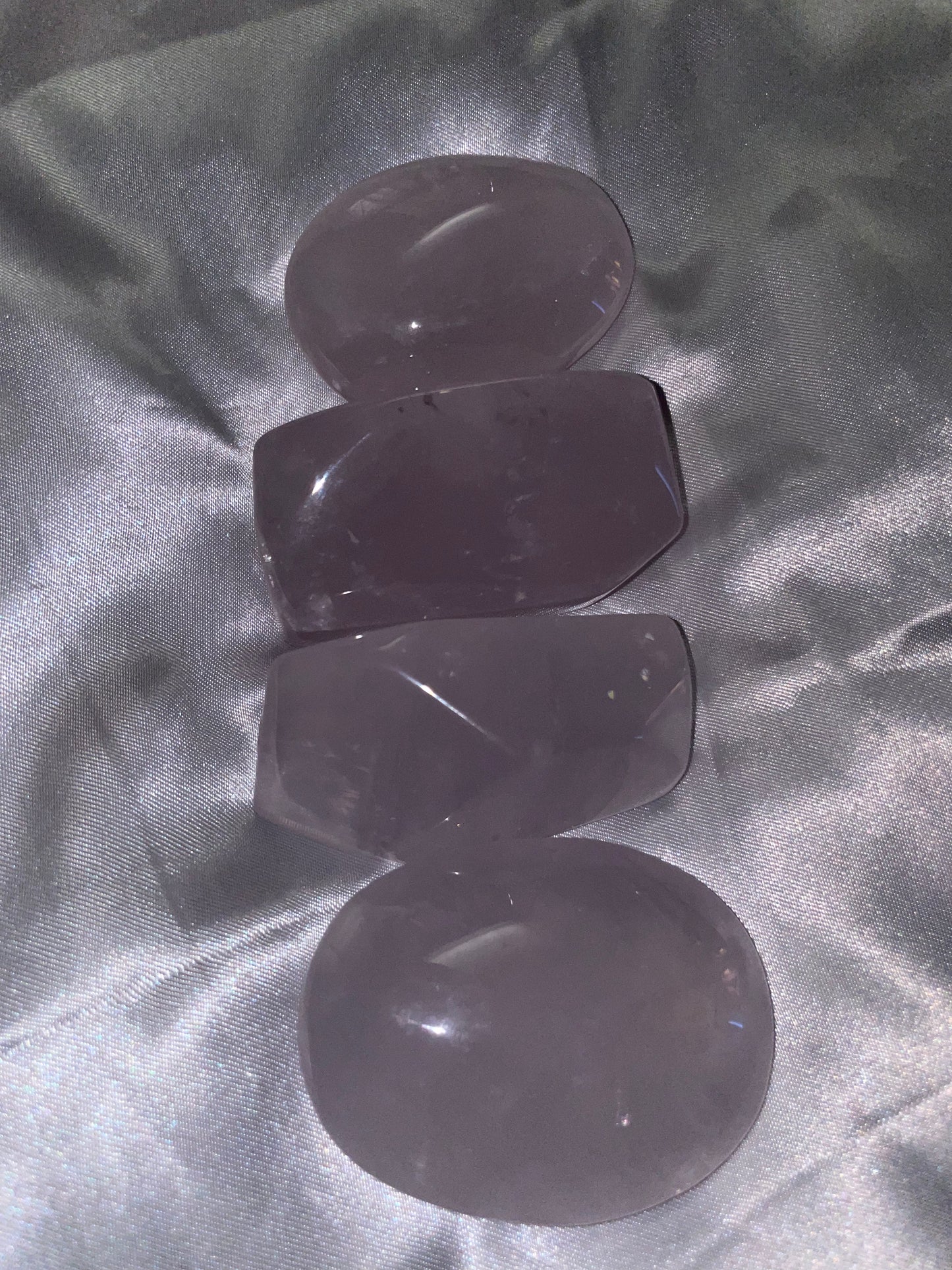 Periwinkle Quartz free forms and palsm