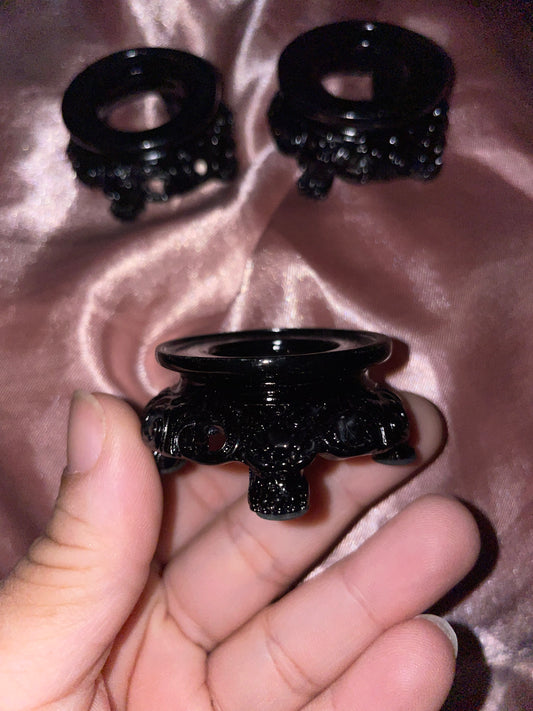 Black sphere stand
