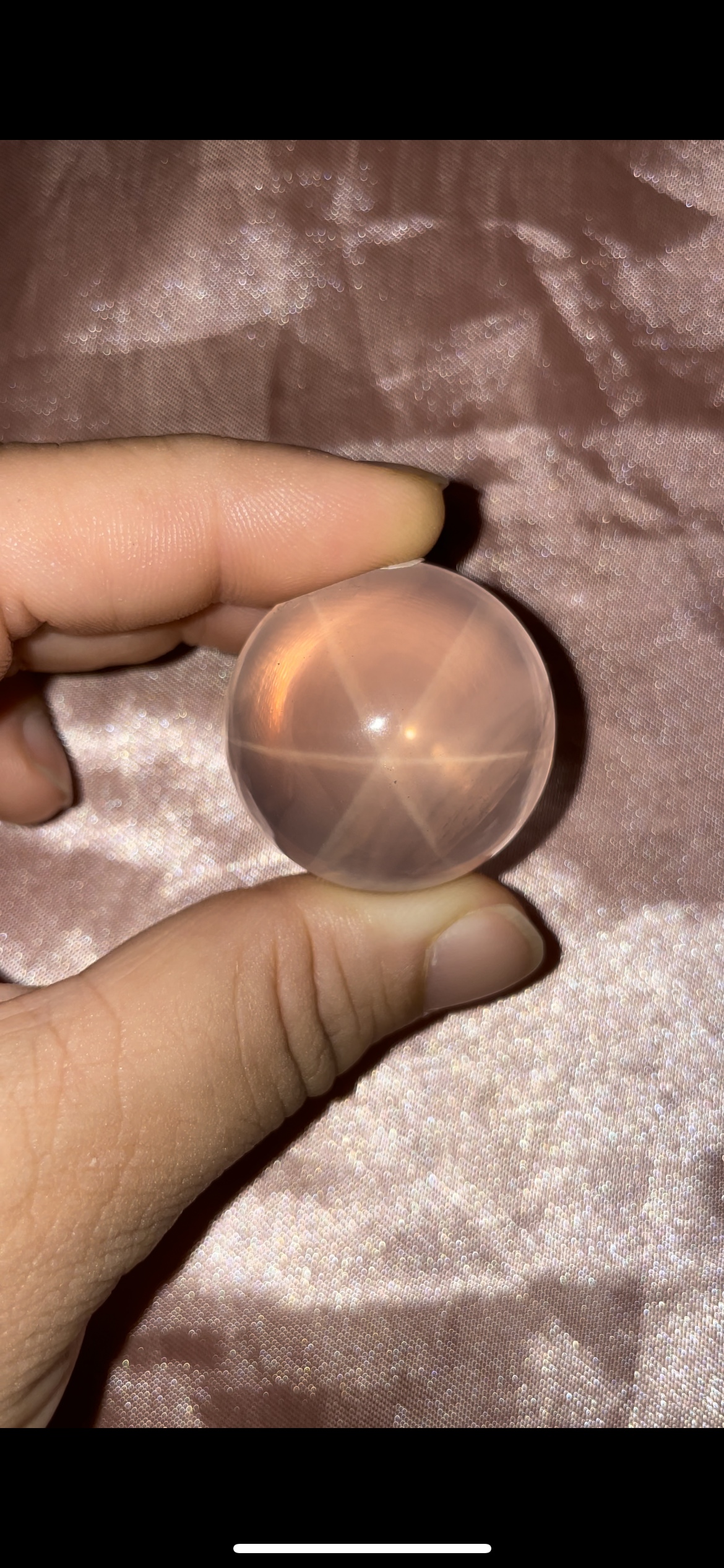 HQ Mozambique Rose Quartz, double stars