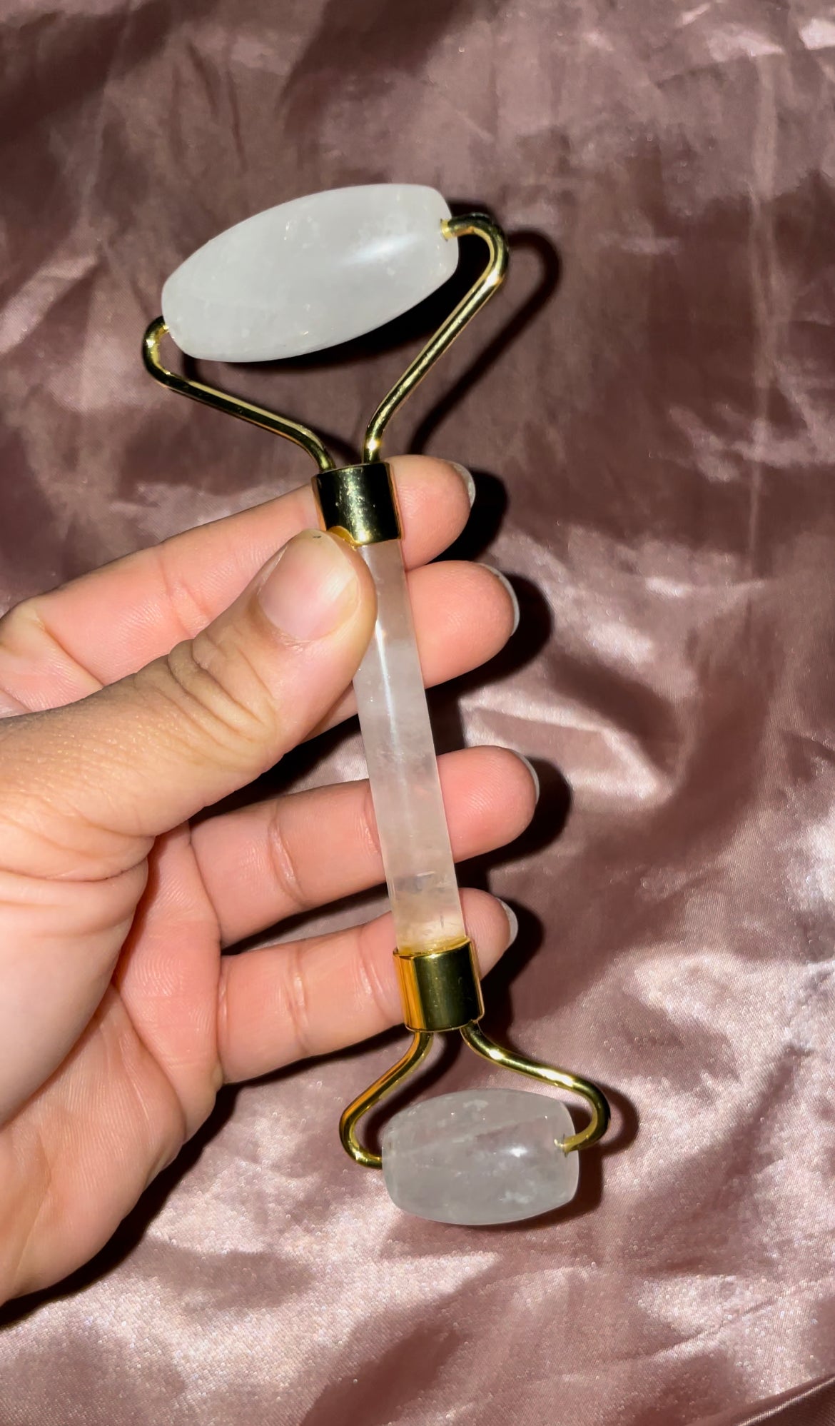 Crystal face rollers/massagers