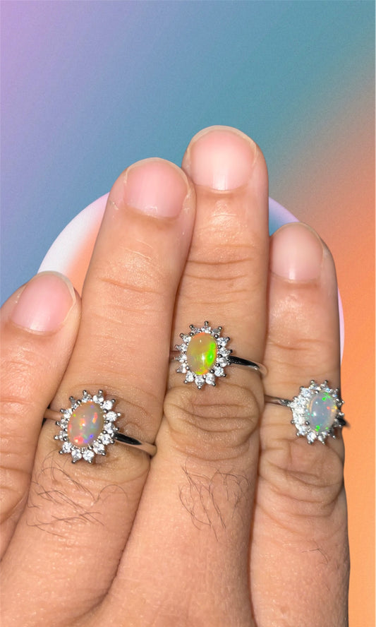 Opal rings