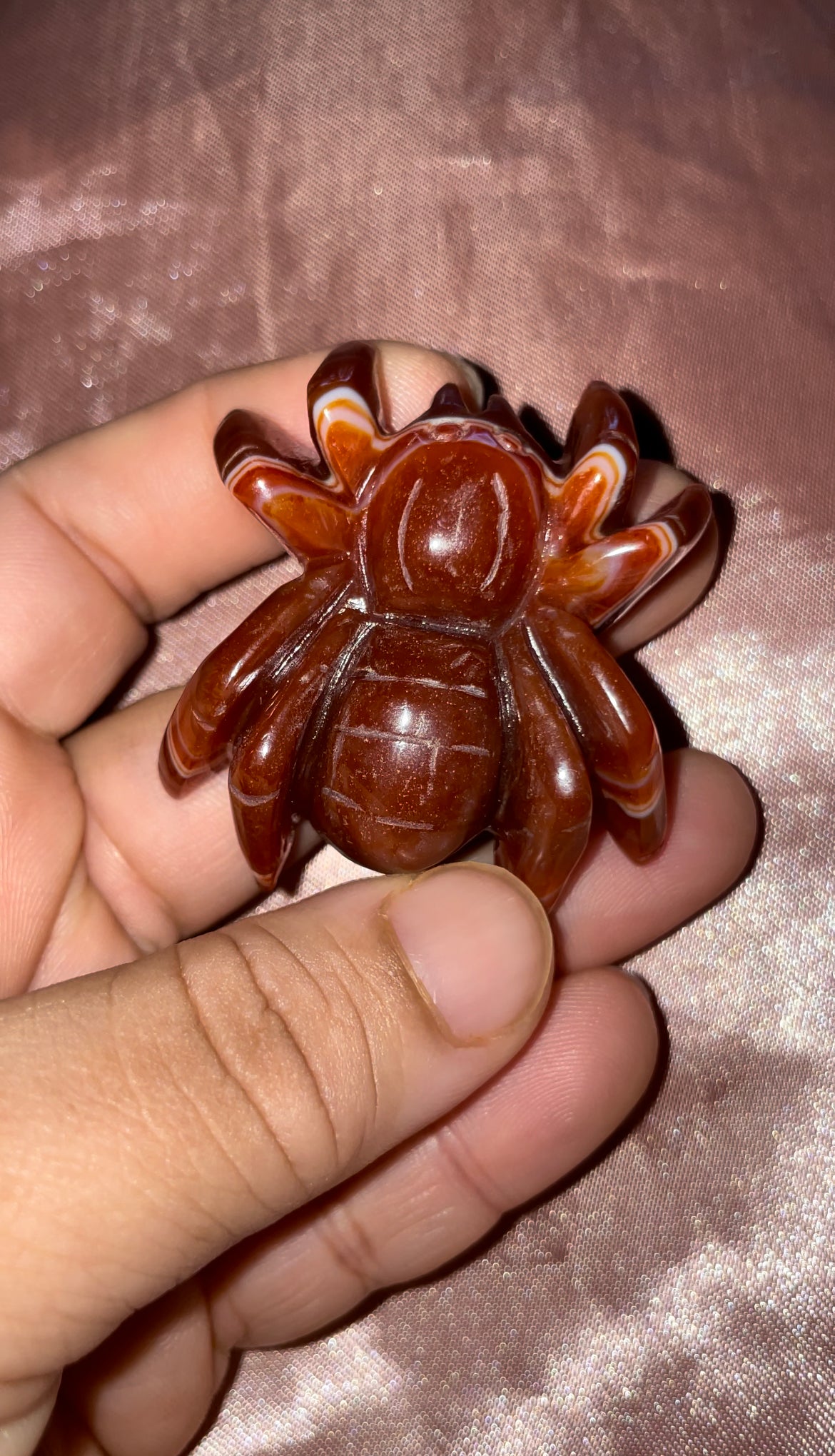 Carnelian spiders
