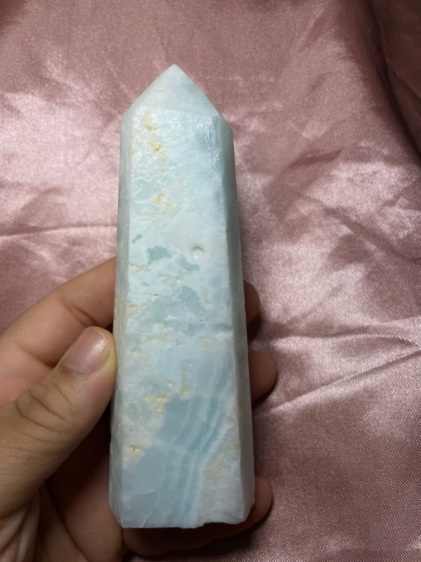 Blue Aragonite tower