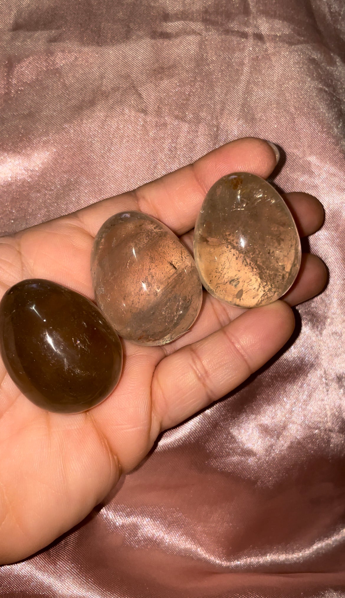 Smokey Quartz eggs