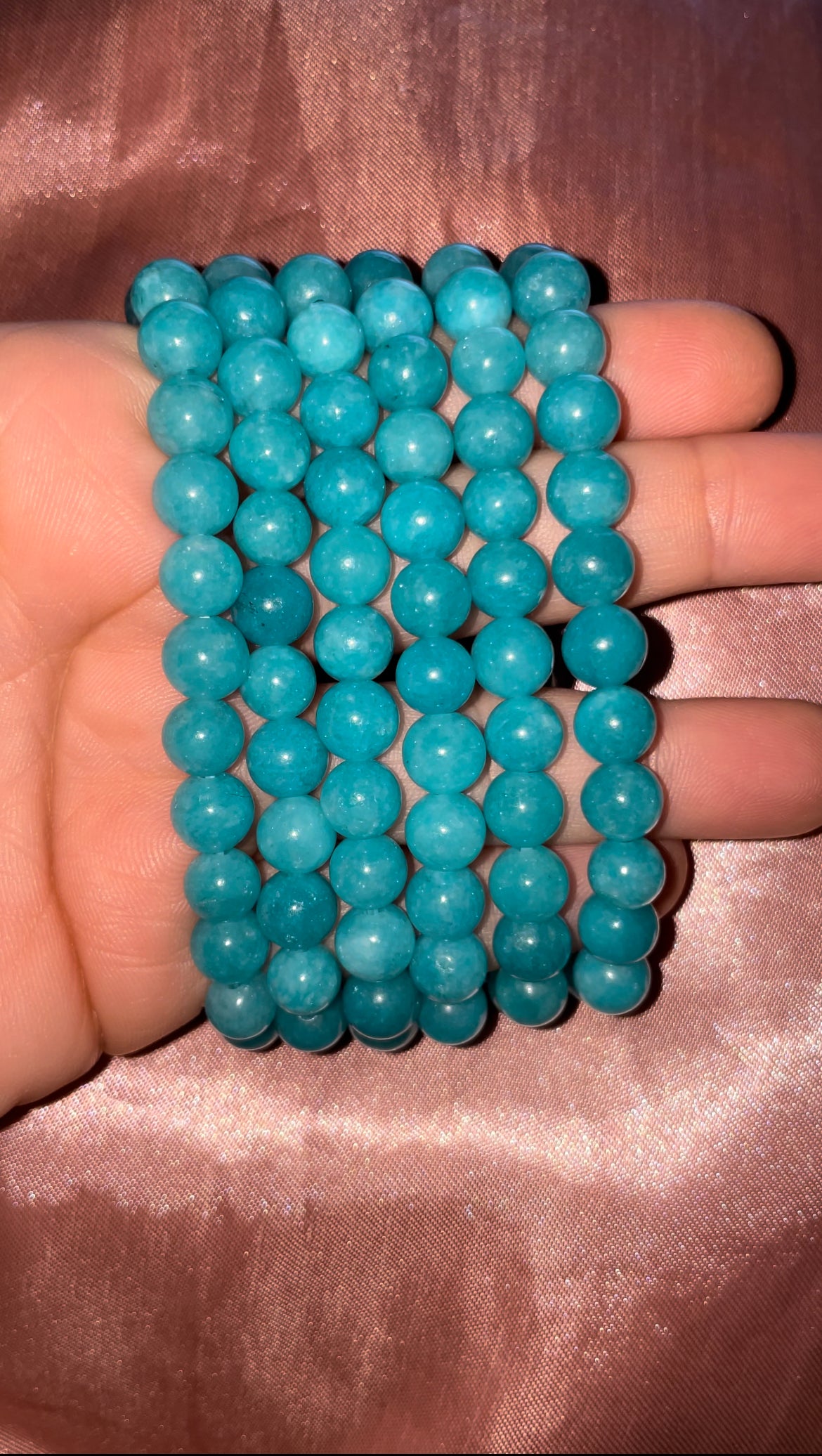 Gel amazonite bracelets