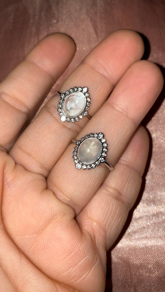 Aquamarine 925s silver ring