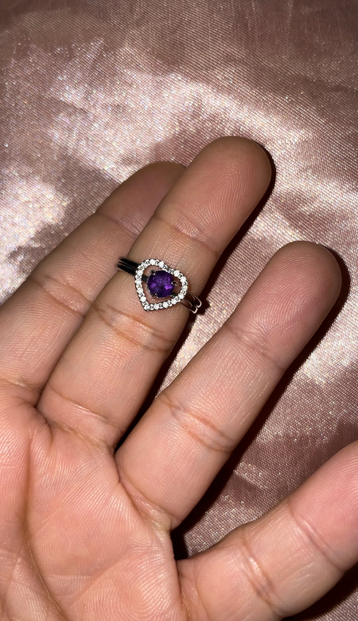 Amethyst rings