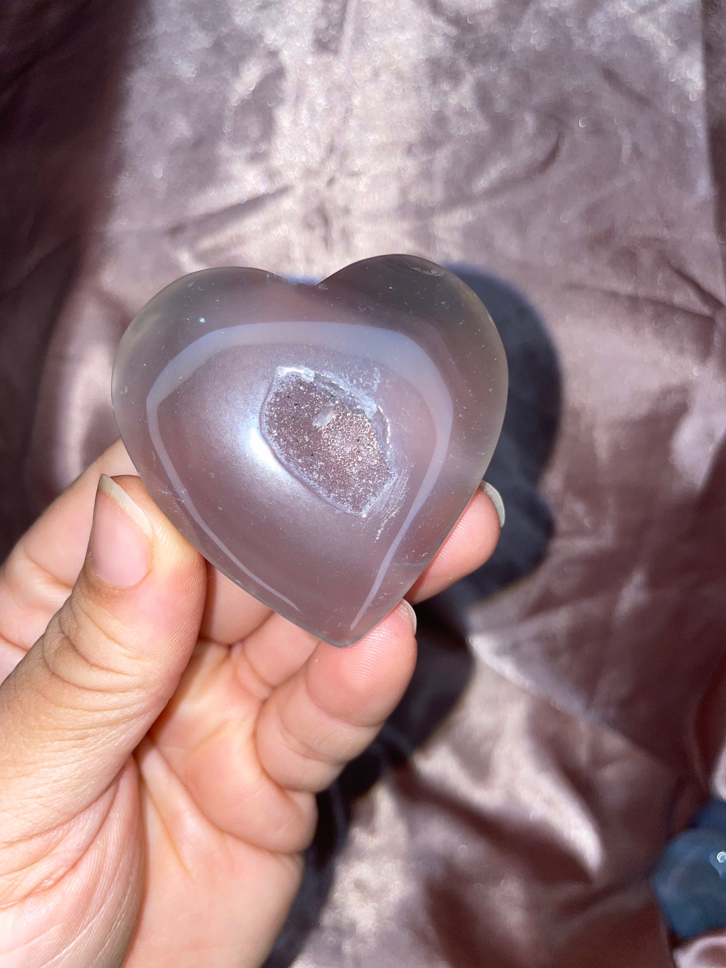 Druzy Agate Hearts