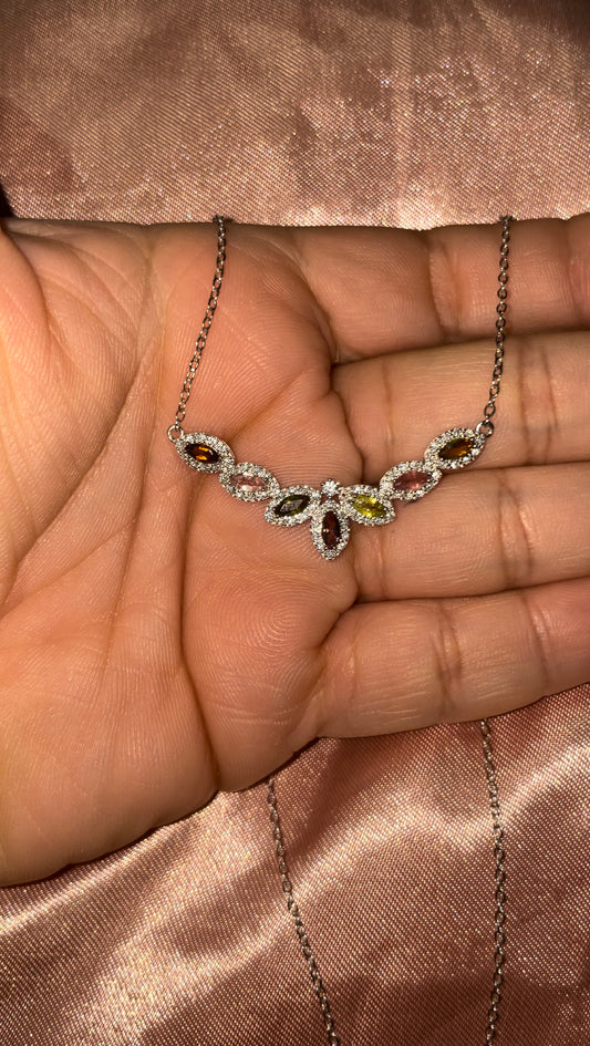 Stunning tourmaline s925 necklace