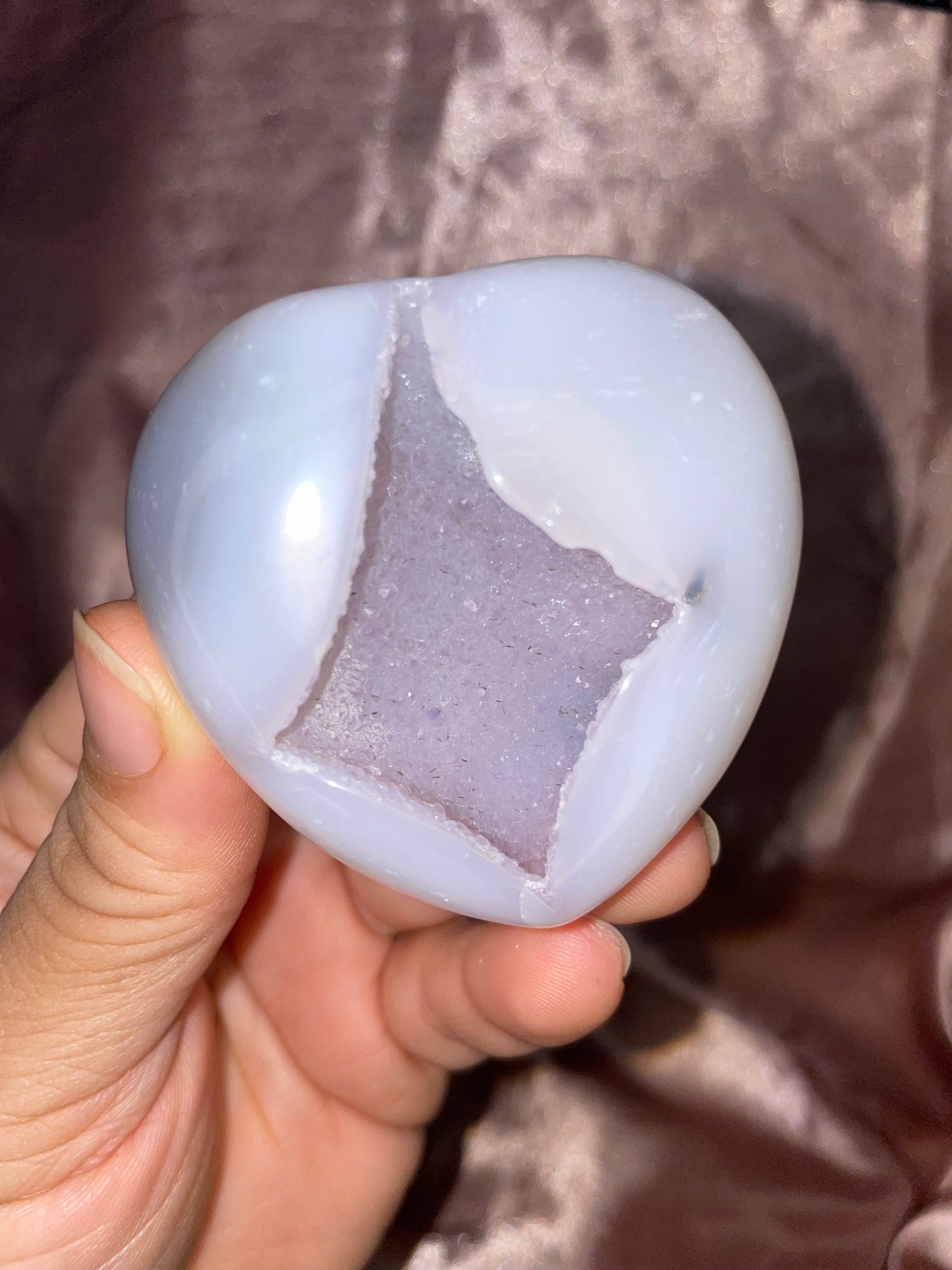 Druzy Agate Hearts