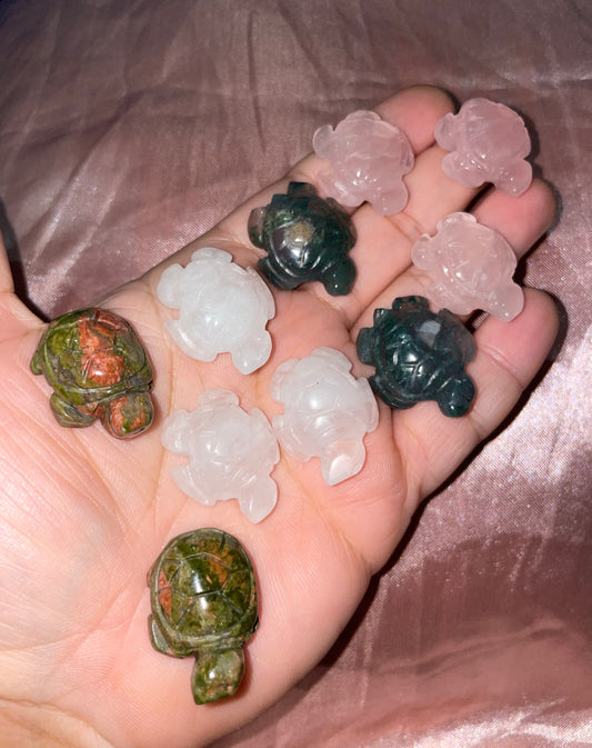 Mini turtle carvings 🐢