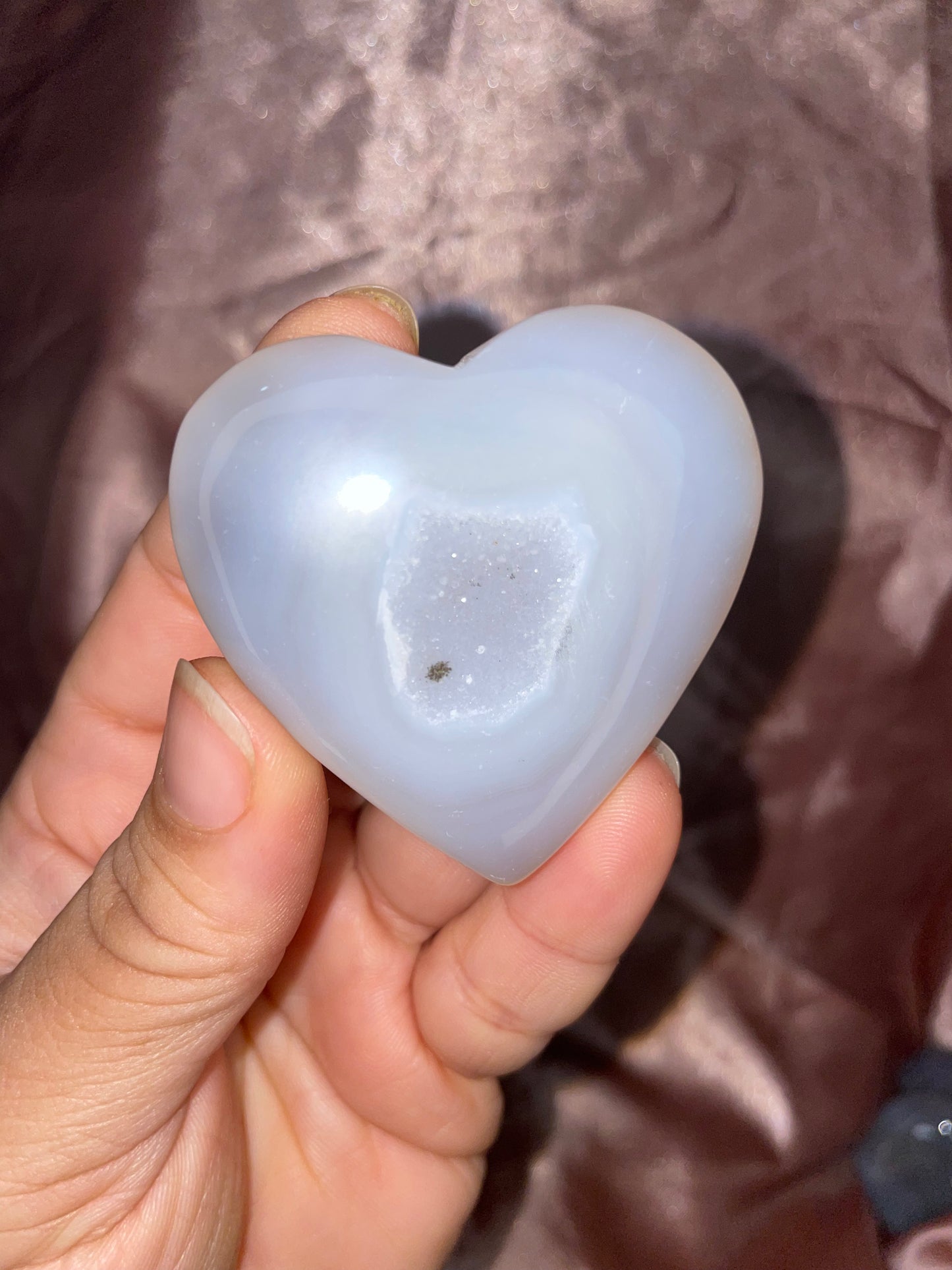 Druzy Agate Hearts