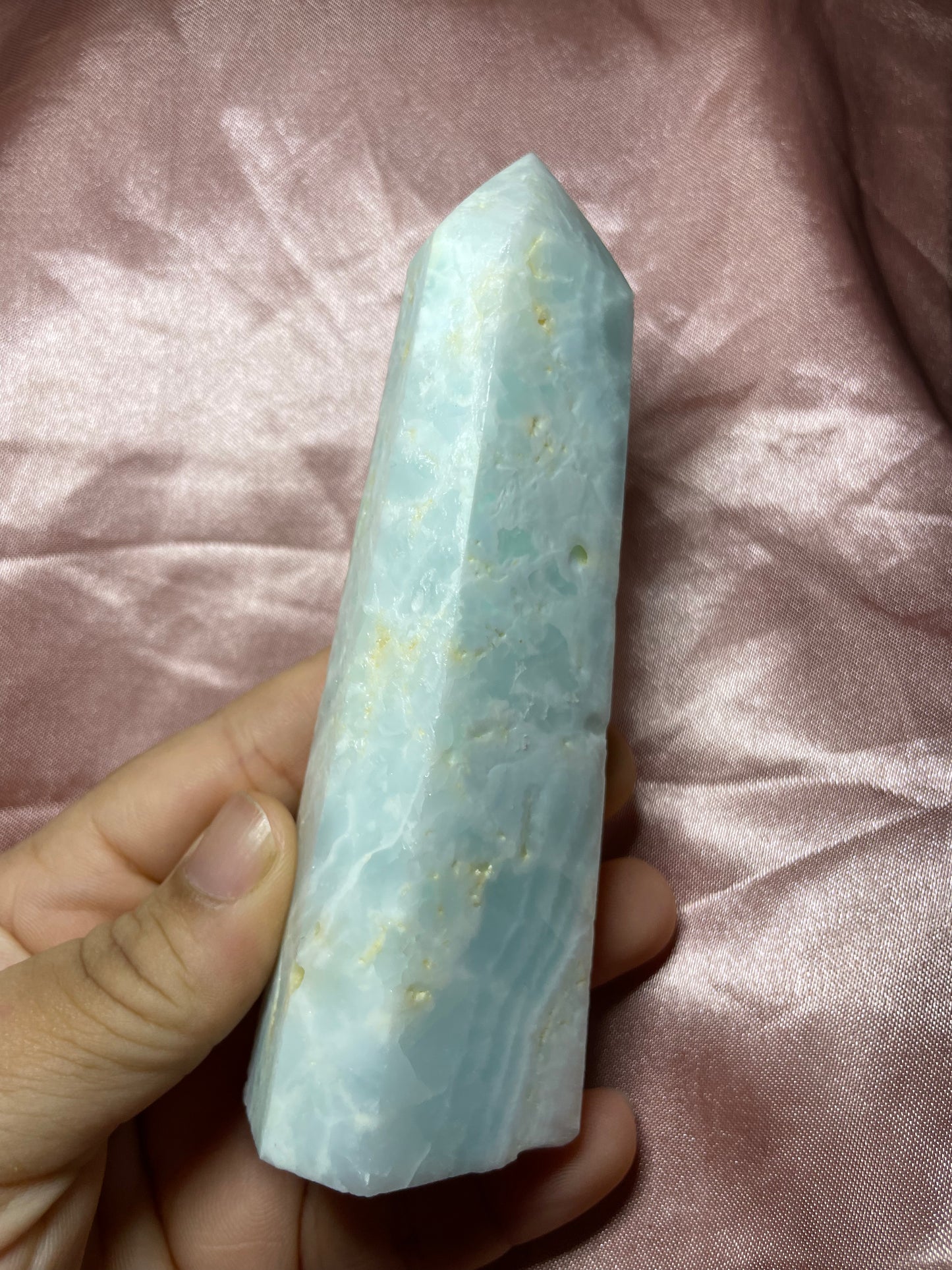 Blue Aragonite tower