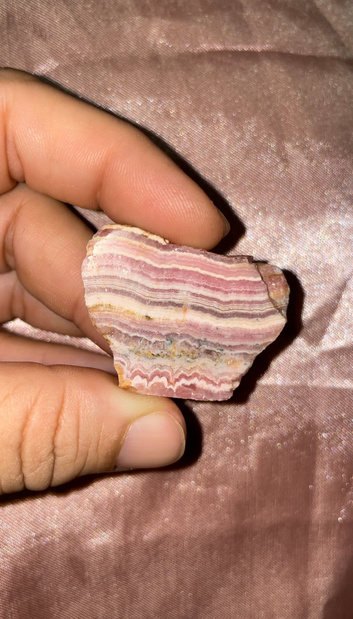 Rhodochrosite slabs