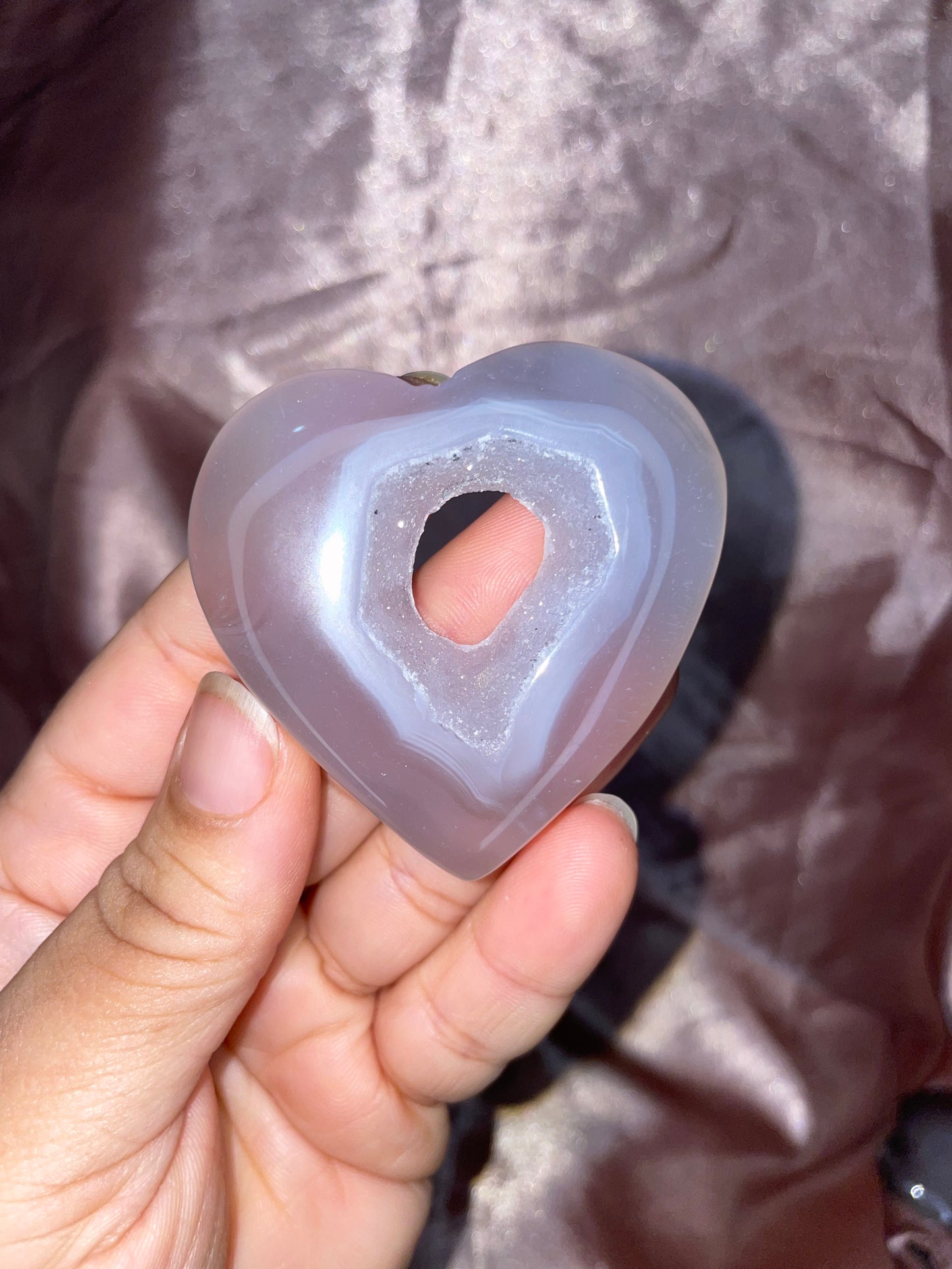 Druzy Agate Hearts
